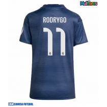 Camisa de Futebol Real Madrid Rodrygo Goes #11 Equipamento Secundário Mulheres 2025-26 Manga Curta